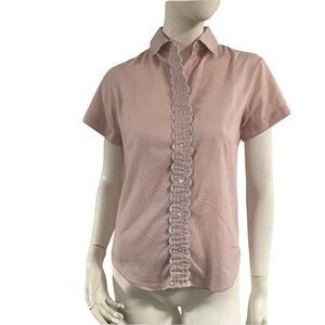 Designer Collection Pink Ruffled Vintage  Top